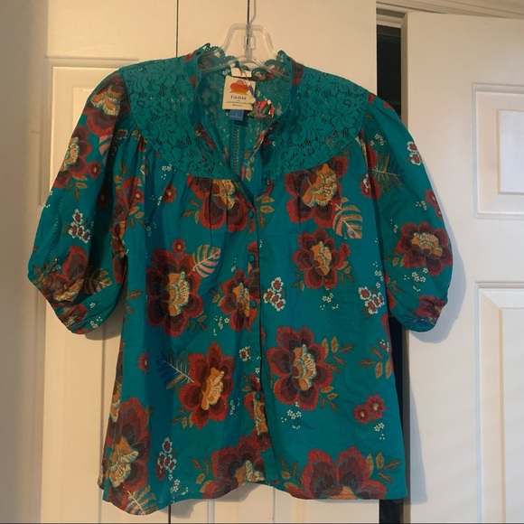 FARM Rio Tops - Farm Rio for Anthropologie top